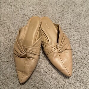 Vince leather Tan Mules